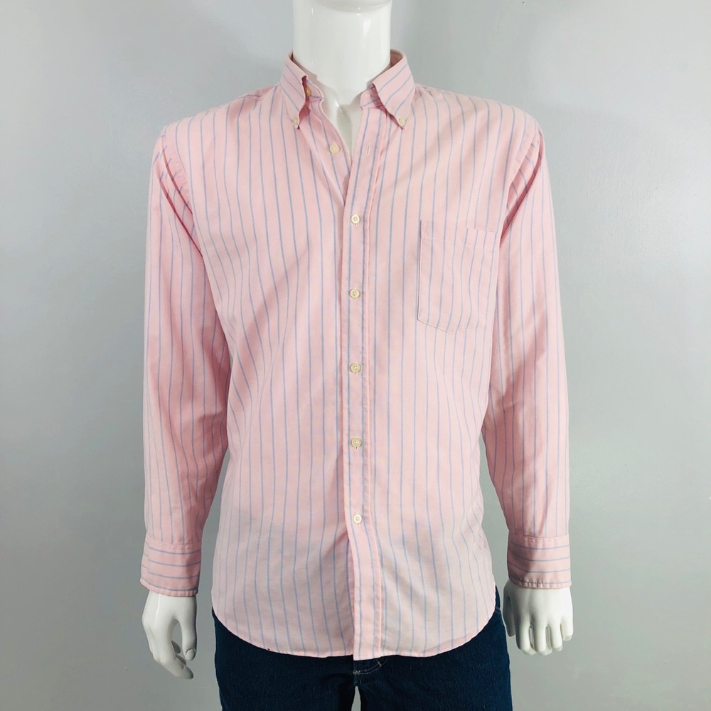 Private Club Pink w/Blue Stripes Button Down Shirt. Make an offer!